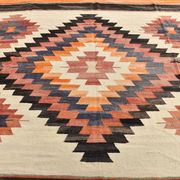 10X13 Soft Colors Rare Large Area Vintage Wool Kilim Rug, 300x389 Cm