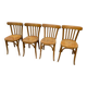Set of 4 bistro chairs, curved backs