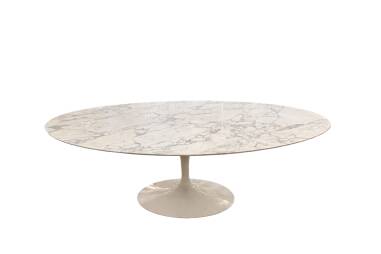 Eero Saarinen,& éditions - Knoll: table ovale 244 cm, Arabescato
