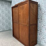 Large Parisian wardrobe with sliding doors