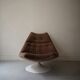 Swivel tulip chair in beige fabric Artifort, design 1970
