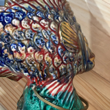 Veilleuse poisson en céramique vintage