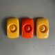 Set of 9 vintage plastic egg cups