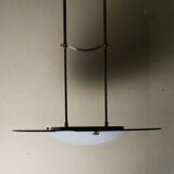 Modernist glass pendant light, 70s