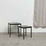 Set of nesting tables in marble