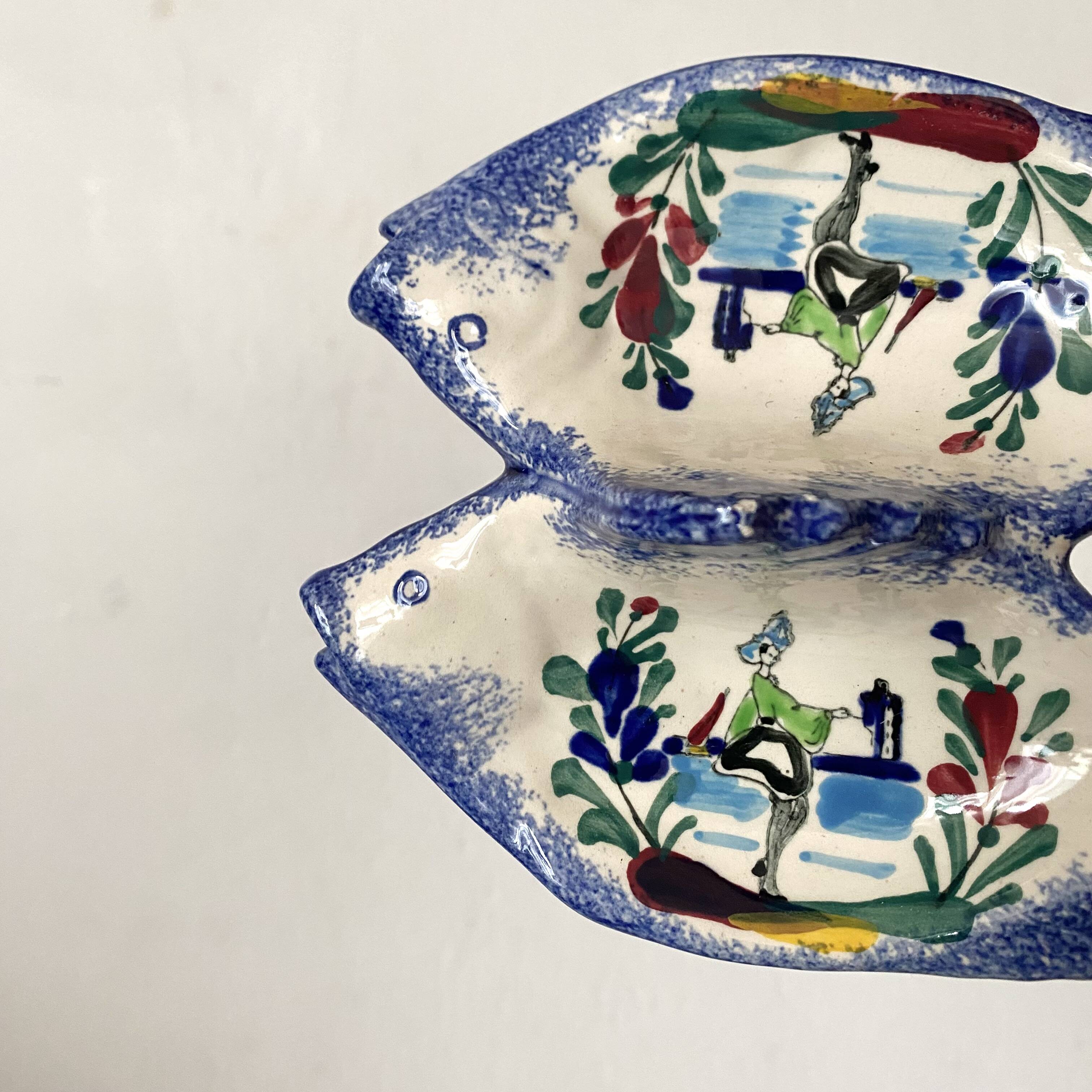 Fish salt and pepper shaker MBFA Pornic