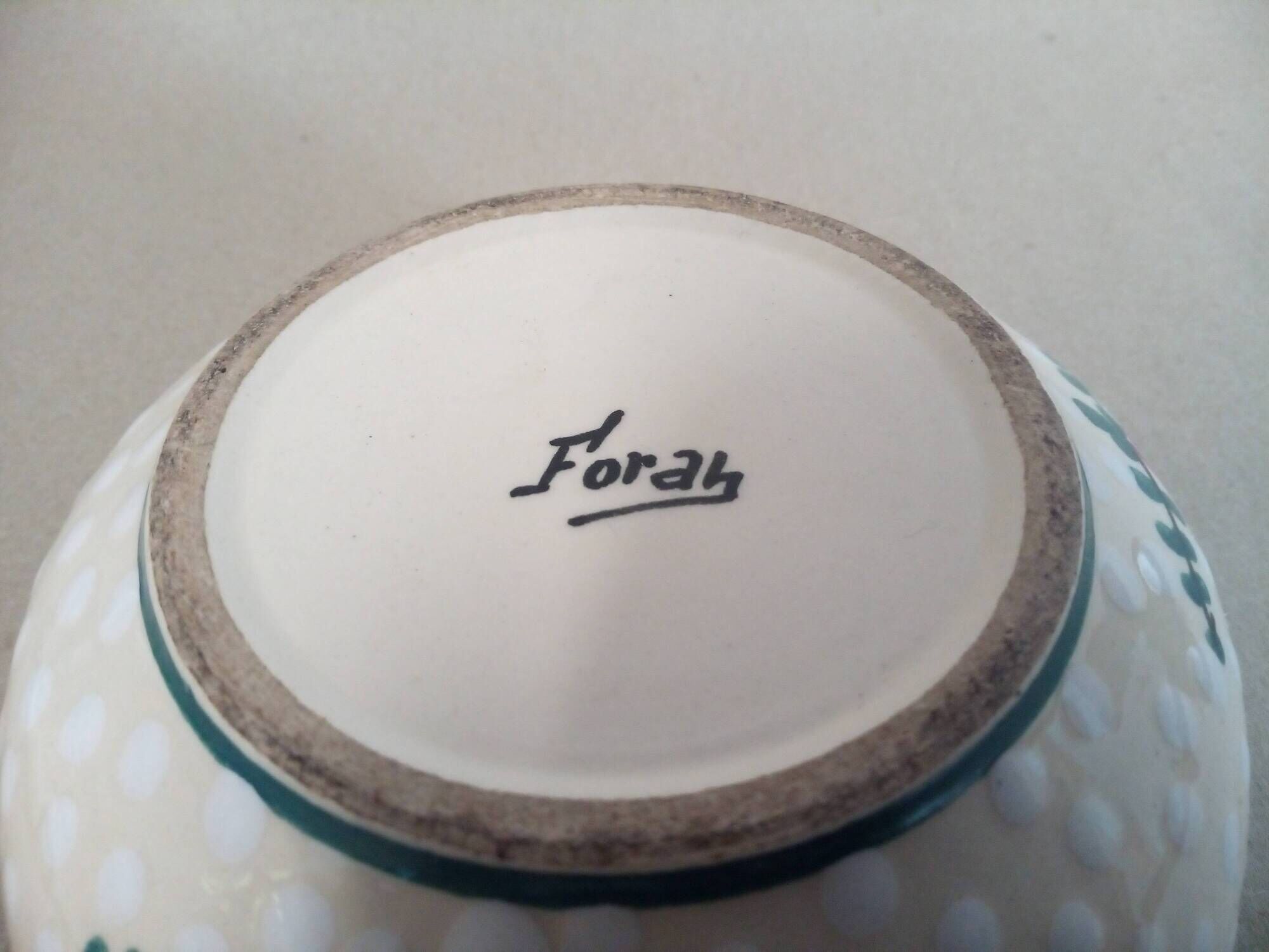 Old sugar bowl / sweet jar in earthenware - René Anchierri