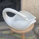 White ceramic planter / pocket tray – Vintage swan