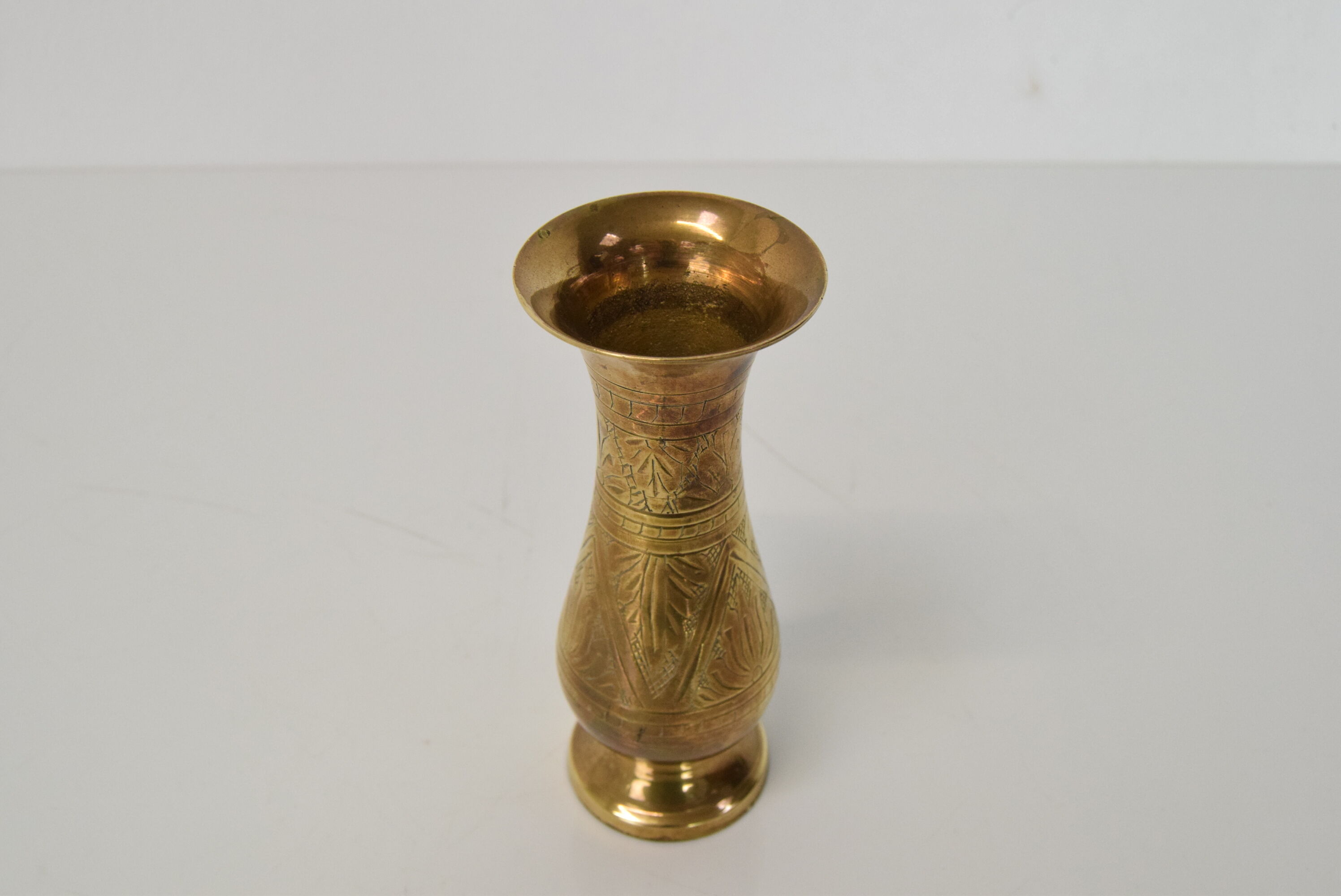 Vintage brass vase from India, 1960's