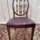 Suite de 6 chaises de style Louis XVI bordeaux