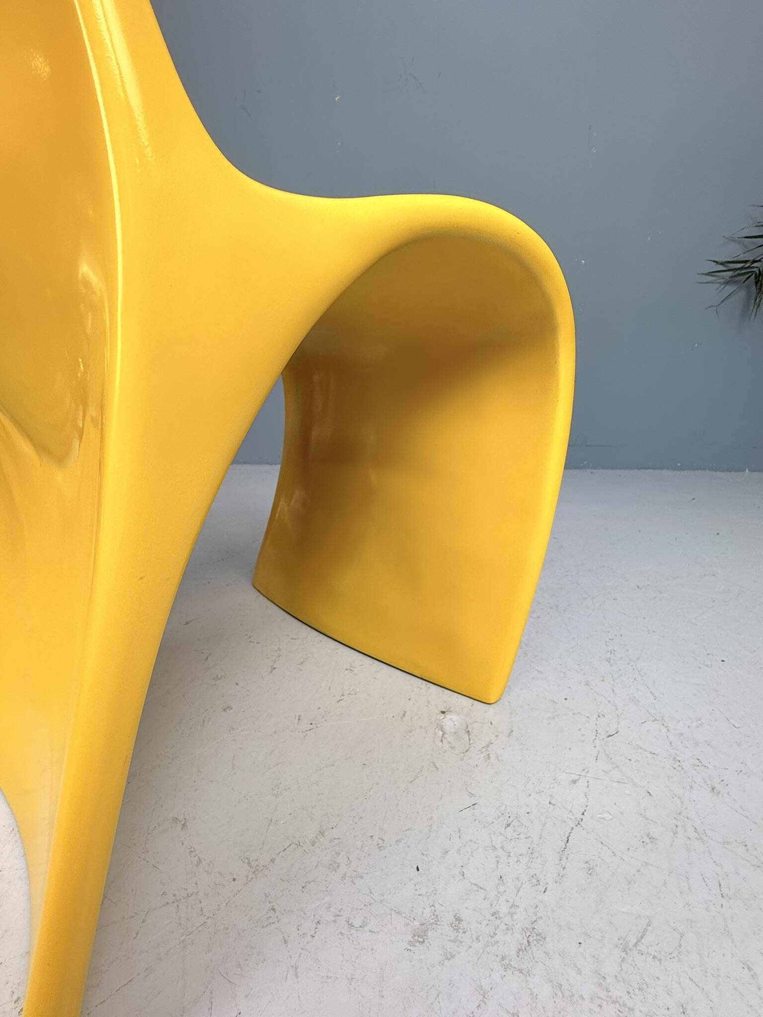 Sculptural Molded Fiberglass Chair, Europe, 1970s