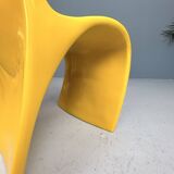 Sculptural Molded Fiberglass Chair, Europe, 1970s