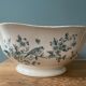 Nineteenth century earthenware bowl from Longwy, Mignon model