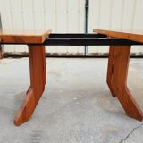Extendable pine dining table 1970