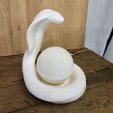Cobra snake lamp 1970 1980 Avobin Italy