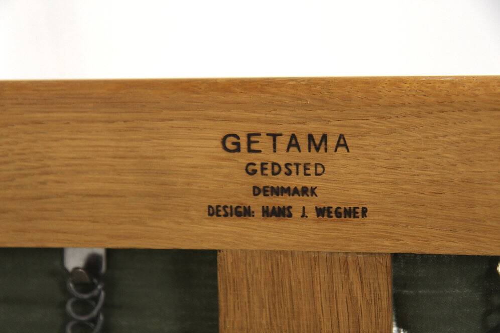 Scandinavian 3-seater sofa "Cigar chair GE 240" Hans J. Wegner, Denmark, 1960