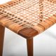 Pair of 1950s Danish Teak Oak and Cane Stools