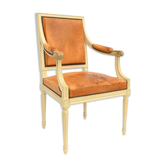 Fauteuil cabriolet de style Louis XVI