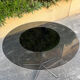 Table ronde vintage design verre/chrome année 90’s