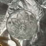 Set of 6 art deco style champagne flutes