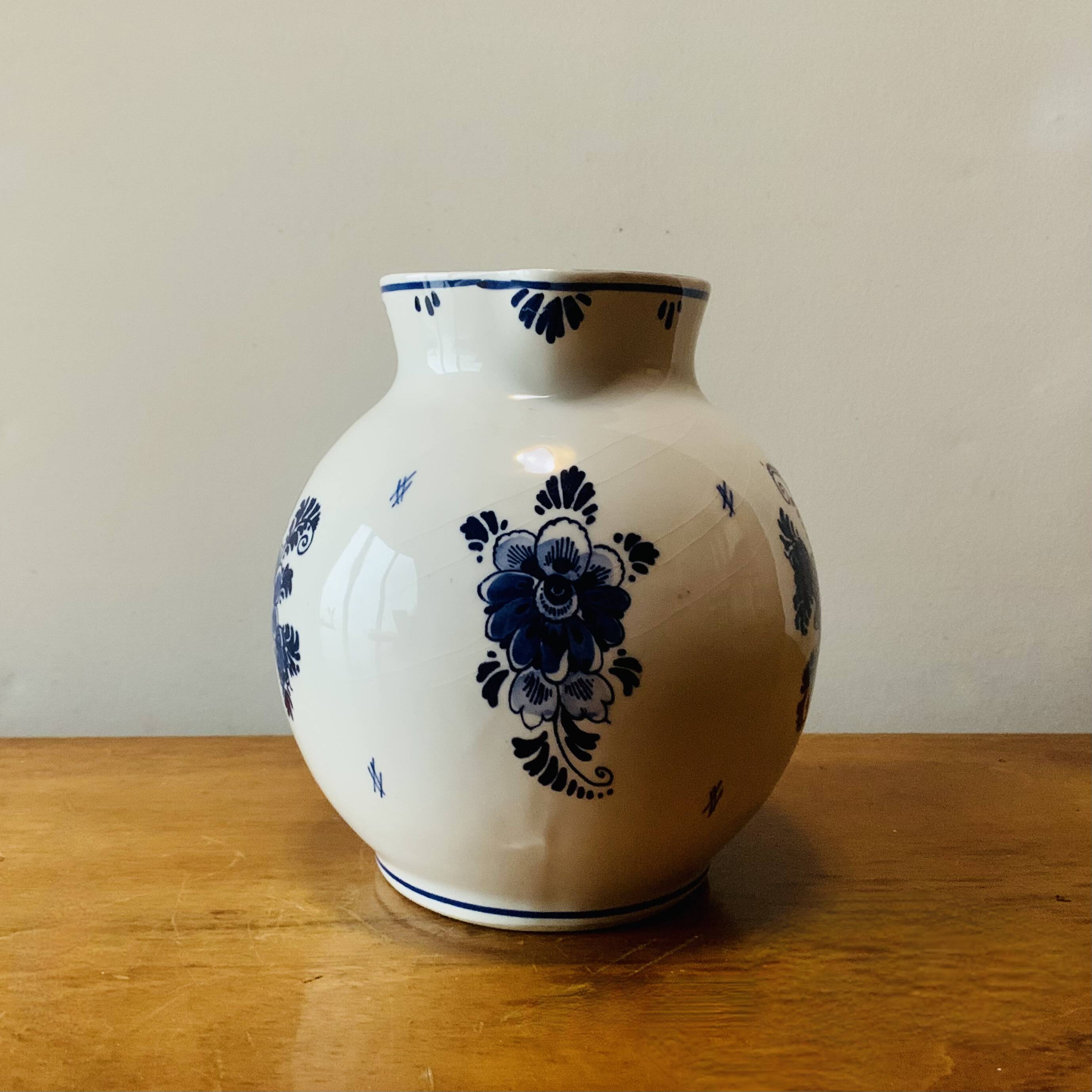 Vintage Delft Blue pitcher or jug - earthenware Made in Holland