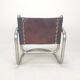 Set of 2 italian mid century lounge chairs, 1980's