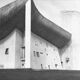 Large photograph of Ronchamp Chapel by Le Corbusier