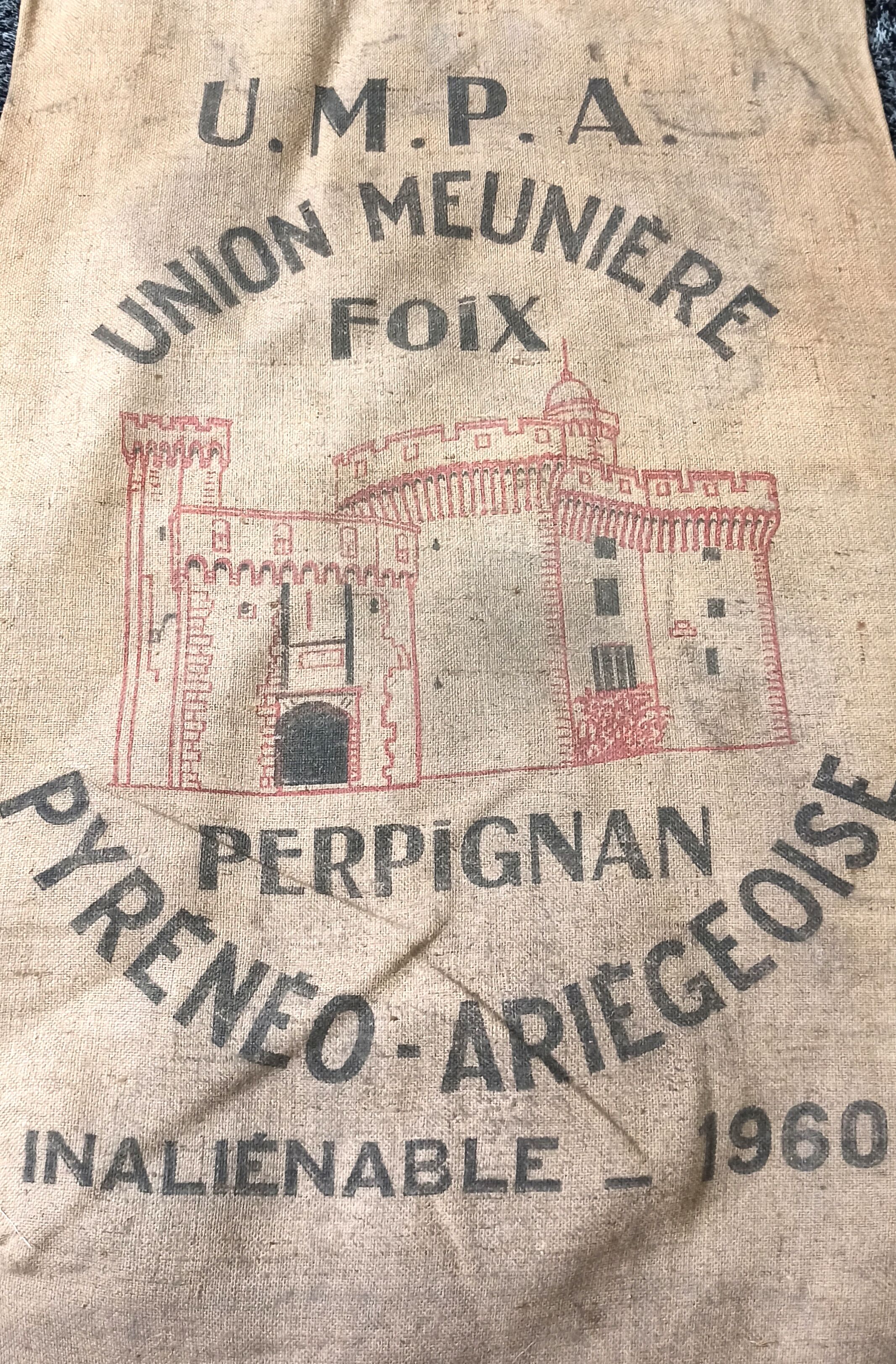 Bag burlap union perénéo ariegoise red