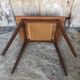 Old scandinavian wooden desk compass feet + drawer 70s vintage