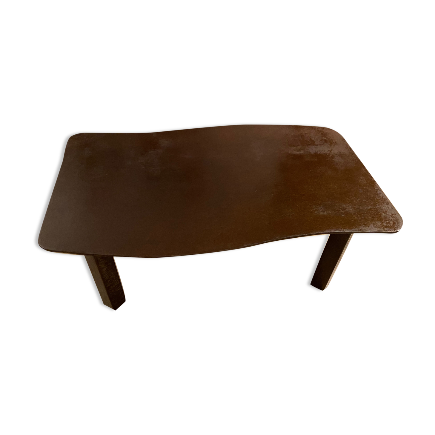 Rusty steel coffee table