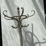 Coat rack on foot in white wood
