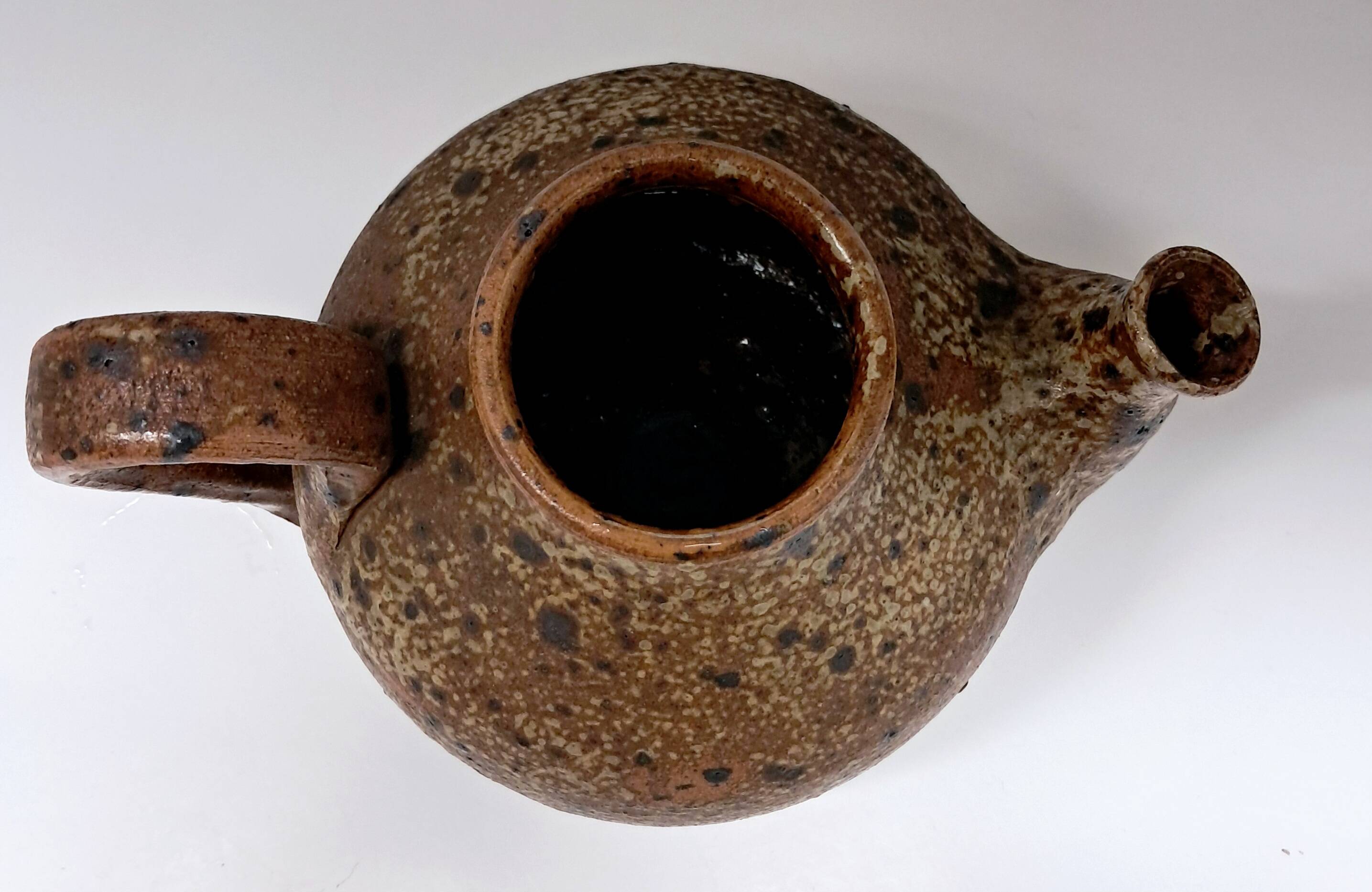 Pyrite stone teapot. 1960s. Numbered.