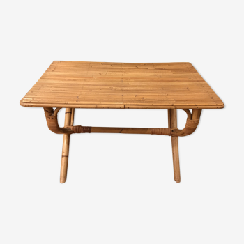 Table low rattan