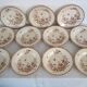 11 deep plates Terre De Fer Gien model Mai circa 1900