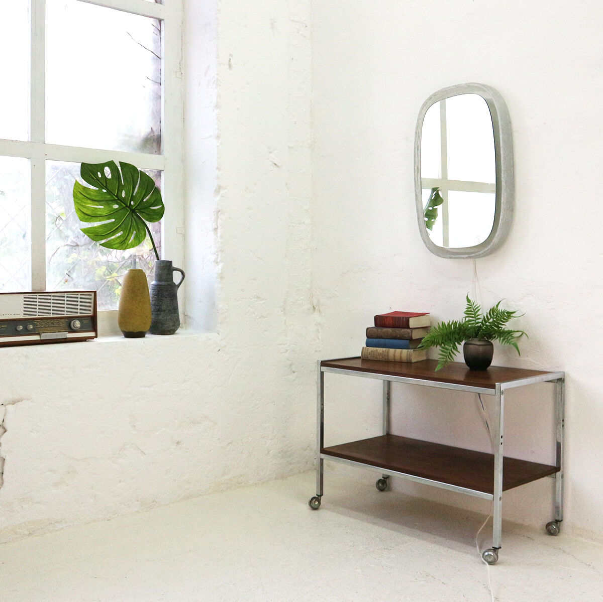 Miroir rétro éclairé 70 - 42x65cm