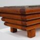 Rectangular Art Deco planter in wood, France 1920