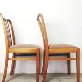 Pair of vintage Danish beech chairs
