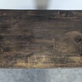 Spanish-style bedside table in natural wood