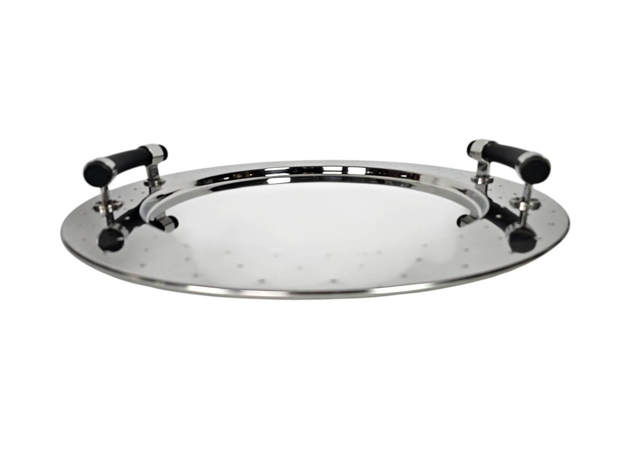 Alessi - design Michael Graves - tray - stainless steel - Memphis Milano
