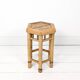 Table d'appoint vintage Tabouret de fleur Banc de fleur Mid Century Bambou Table de nuit Tabouret de