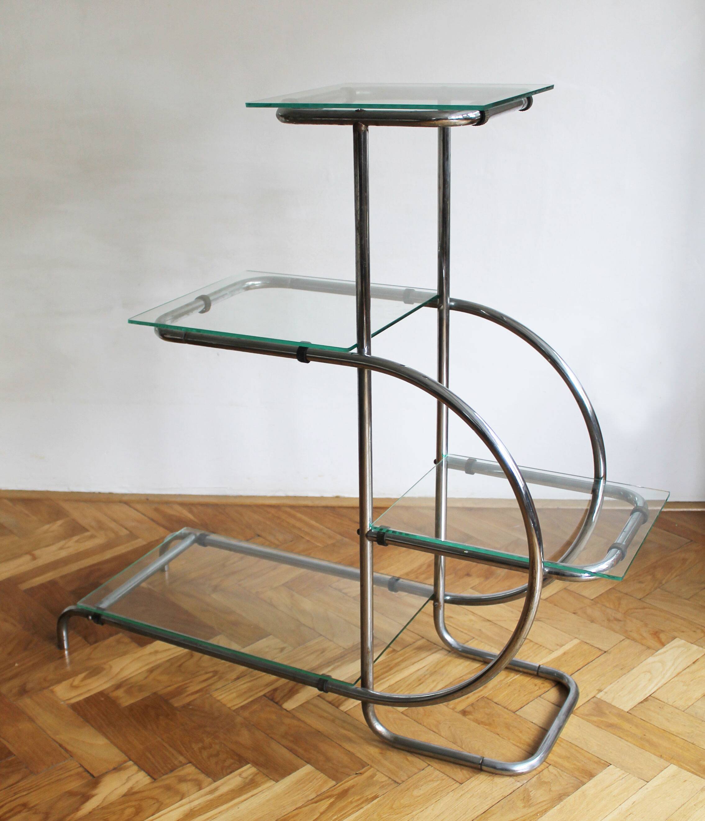 1930's Bauhaus Tubular Flower Stand