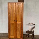 Parisian wardrobe with 2 doors in solid fir