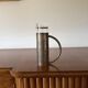Modern silverplated and glass cruet mod. Oilvine, Lino Sabattini Italy 1970