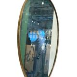 Italian 1940-50’s brass frame mirror.