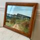Tableau aquarelle paysage vintage