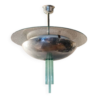 Lampadario razionalista di Pietro Chiesa per Fontana Arte Anni '40