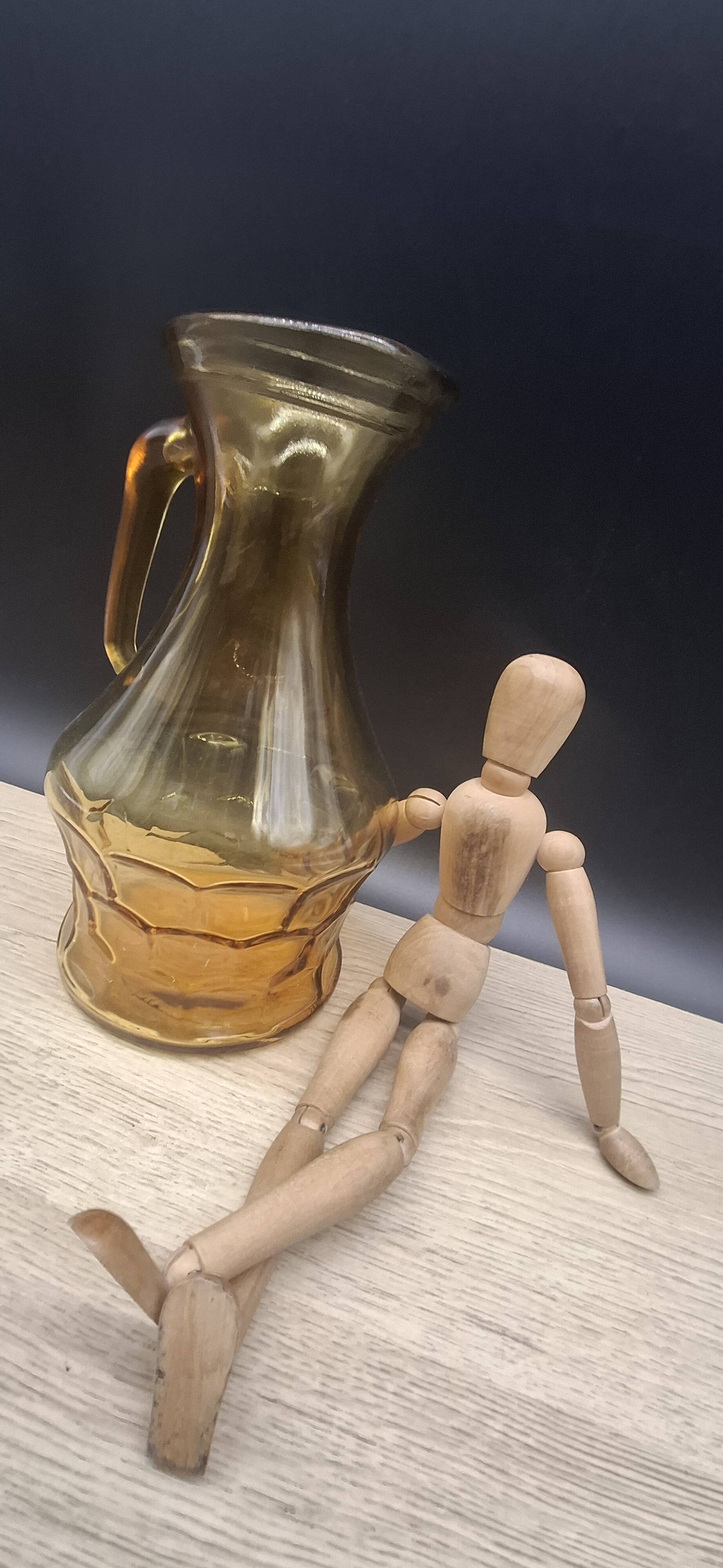 Carafe ambrée italienne