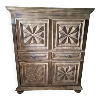 Buffet chêne style Louis XIII