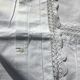 Pair of pillowcases edge hooked hand fine cotton