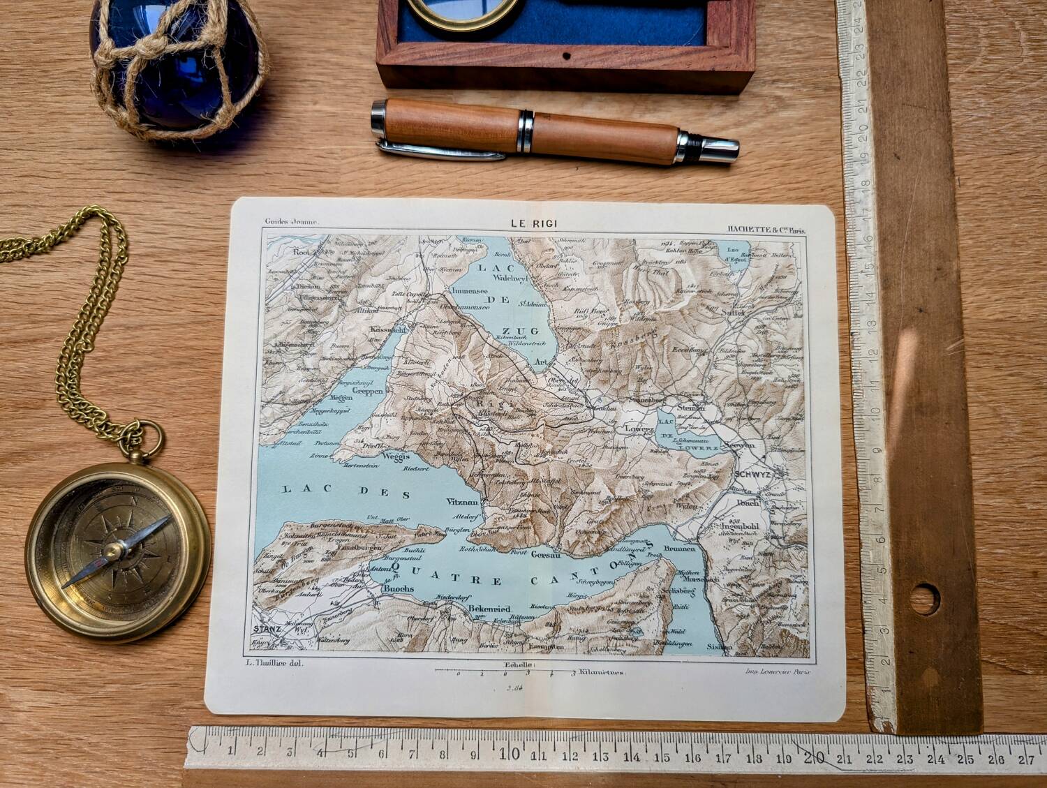 Printed in 1844, Le Rigi, Switzerland.